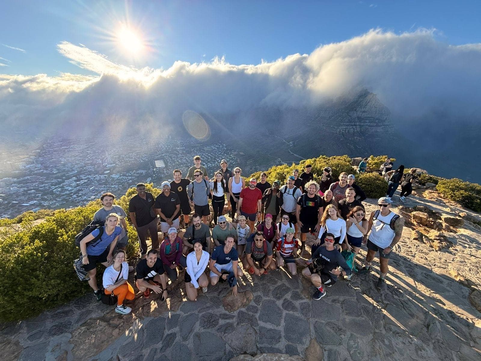 The Founder House cohort on a hike above Cape Town