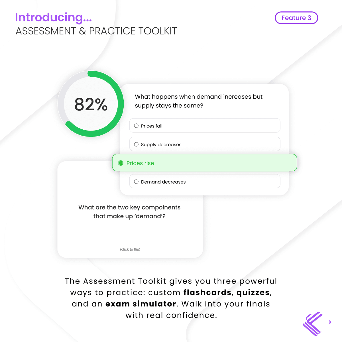 Assessment & Practice Toolkit feature