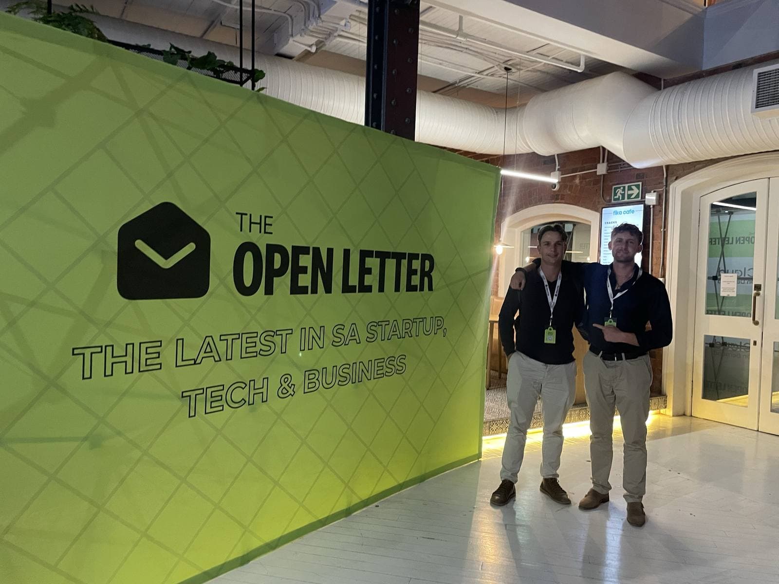 The team at The Open Letter event
